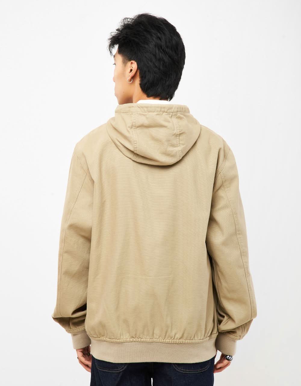Dickies Duck Canvas Hooded Unlined Jacket - Stone Washed Desert
