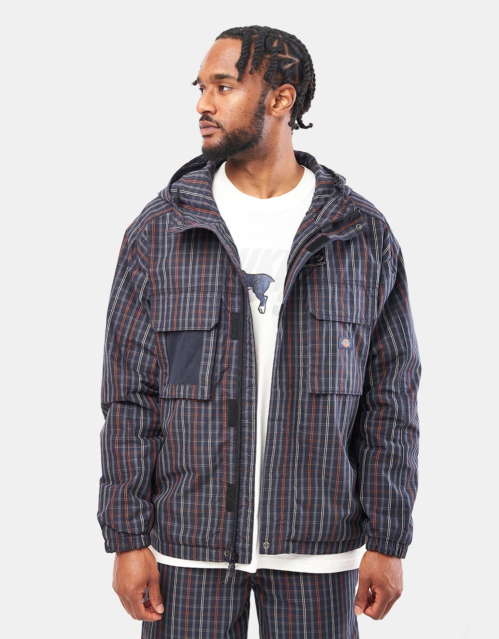 Dickies Surry Jacket - Outdoor Check Navy