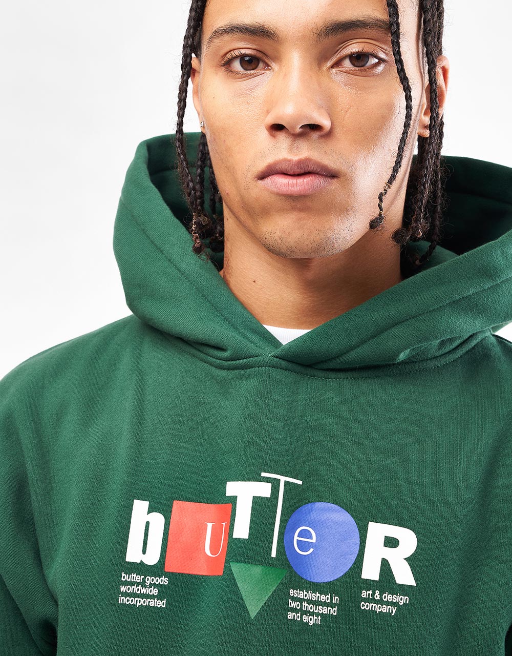 Butter Goods Design Co Pullover Hoodie - Forest Green