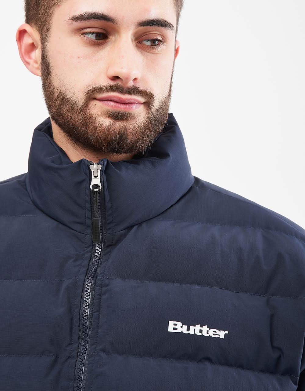 Butter Goods Puffer Jacket Navy