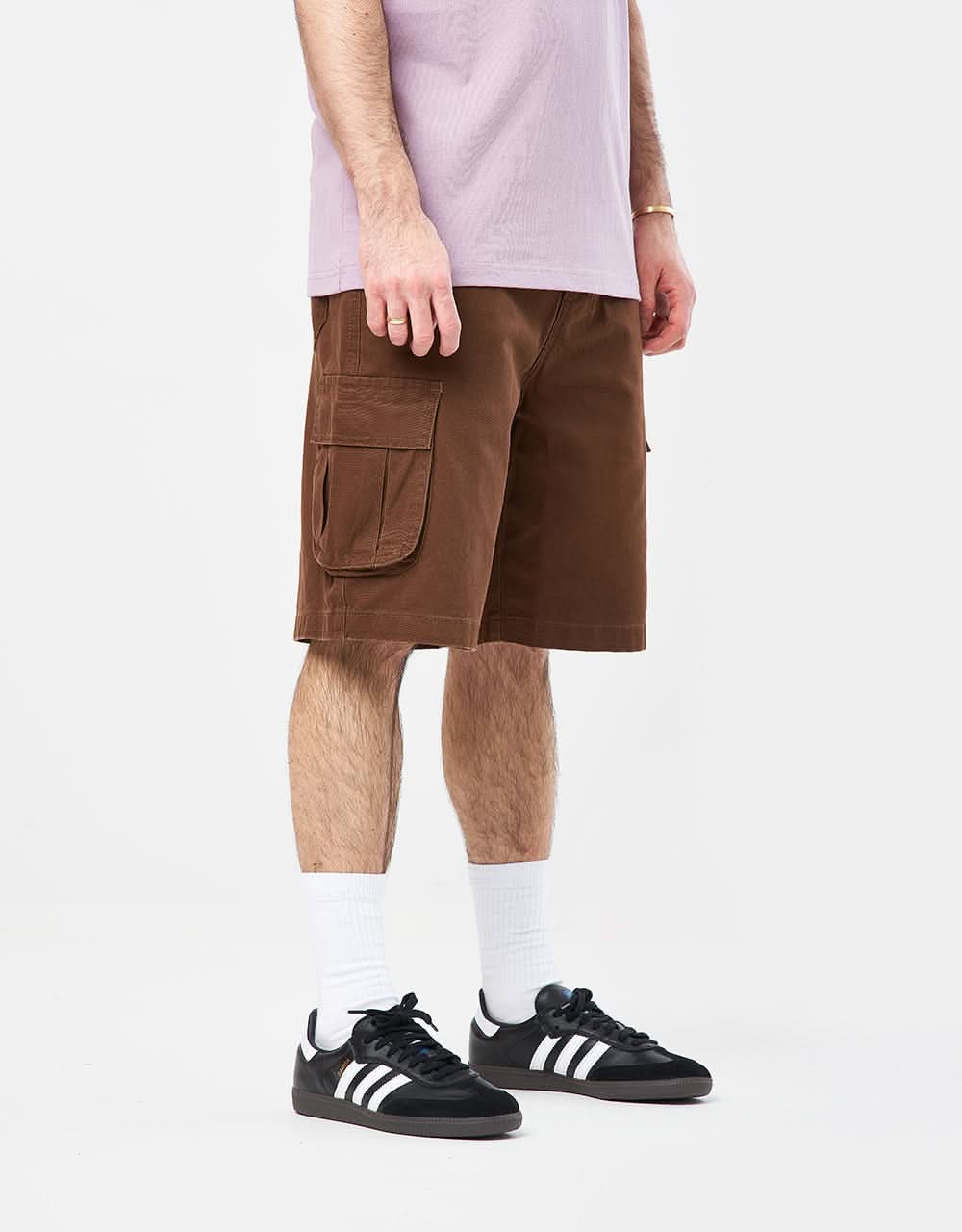 AFB BAGGY CARGO SHORTS BROWN バギー ショーツ L