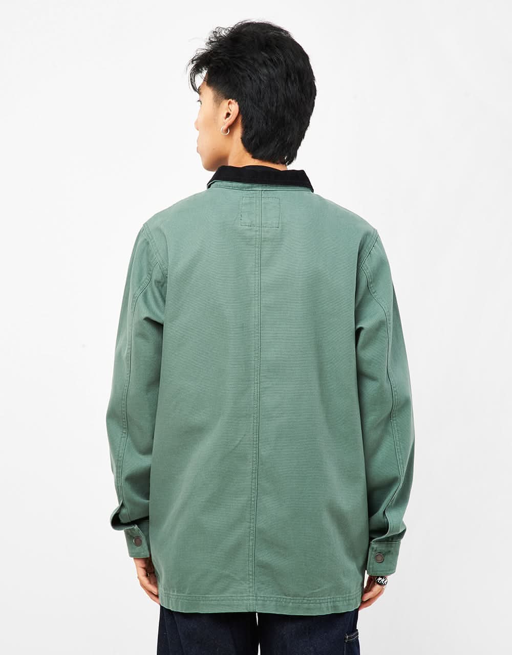 Dickies Duck Canvas Unlined Chore Coat - Stone Washed Dark Forest