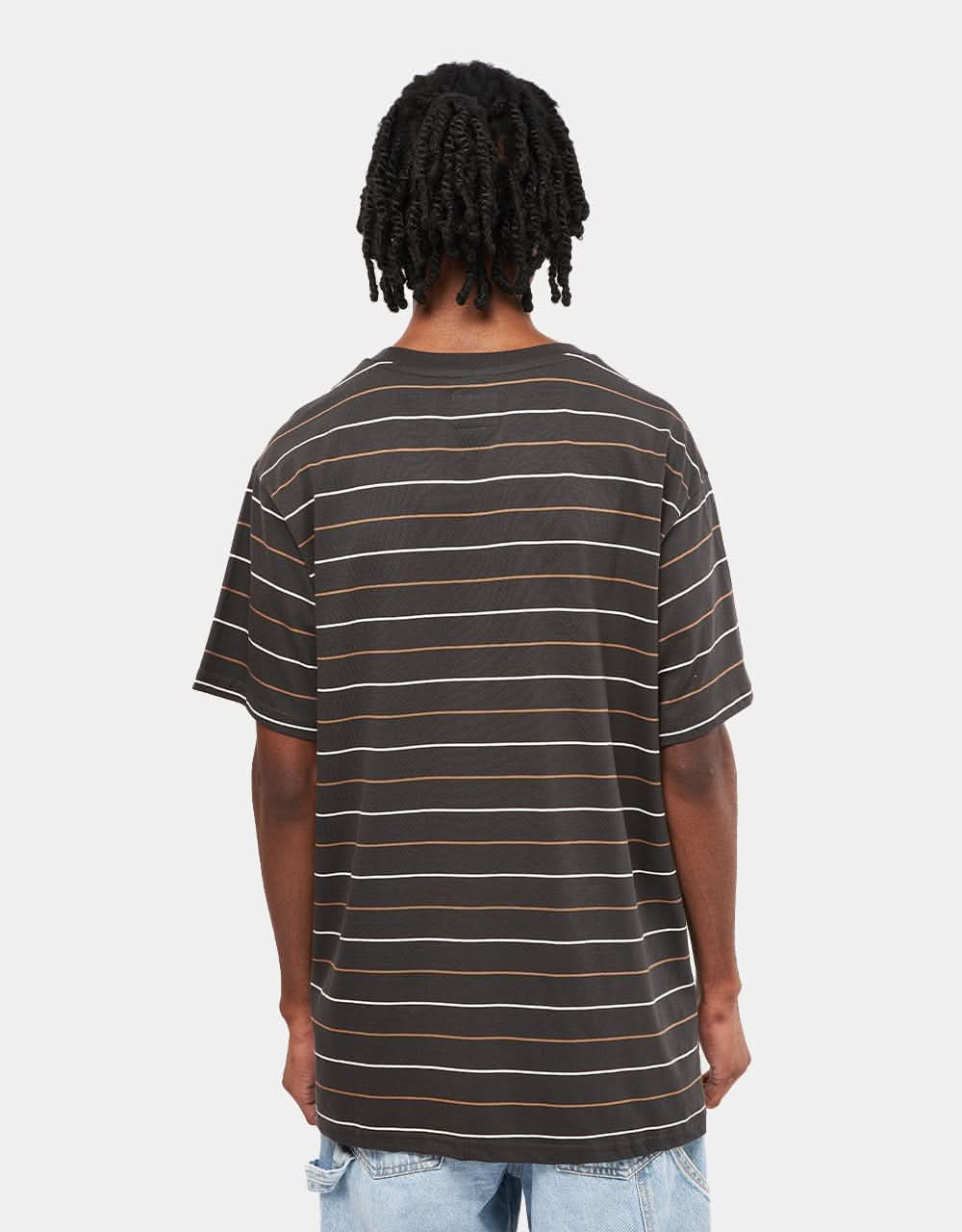 DC Lowstate Stripe T-Shirt - Pirate Black Lowstate Stripe