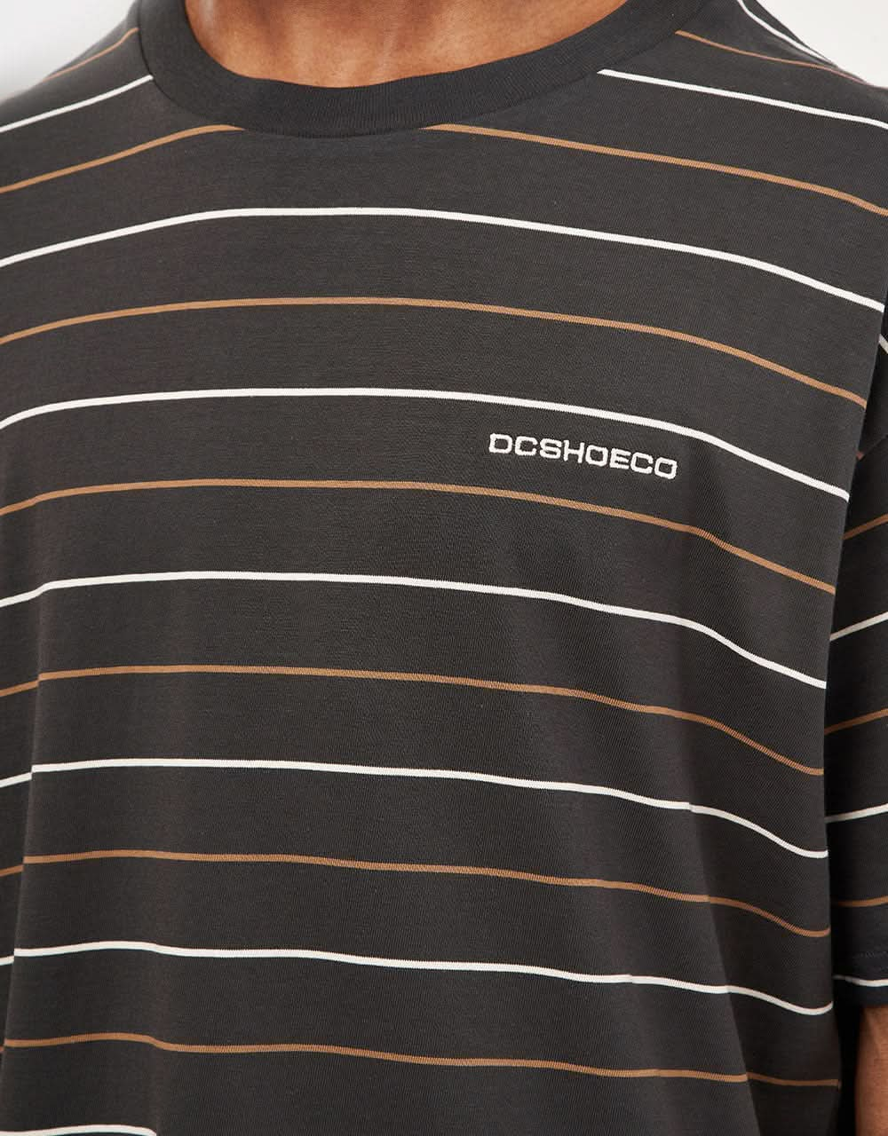 DC Lowstate Stripe T-Shirt - Pirate Black Lowstate Stripe