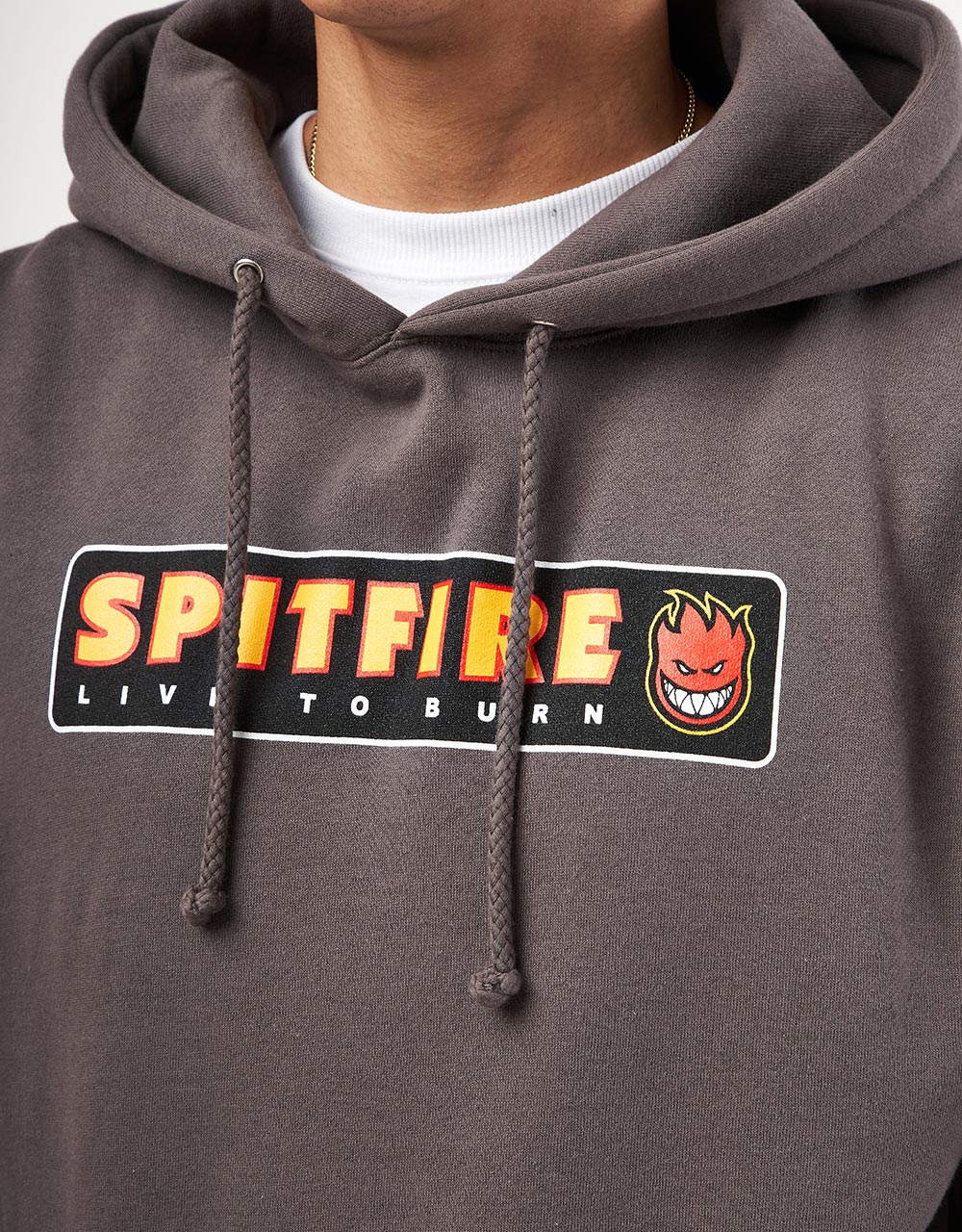 Spitfire LTB Pullover Hoodie - Charcoal/Multi
