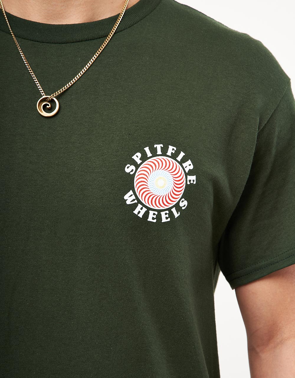 Spitfire OG Classic Fill T-Shirt - Forest Green/Multi