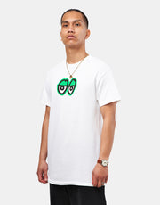 Krooked Eyes LG T-Shirt - White/Green
