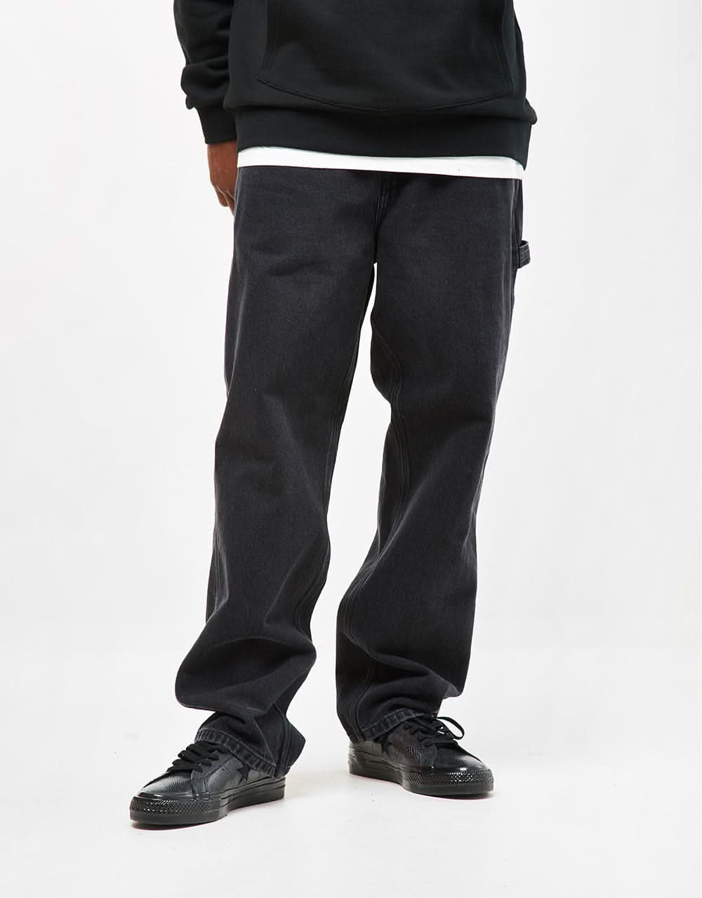 Carhartt WIP OG Single Knee Pant - Black (Stone Washed)