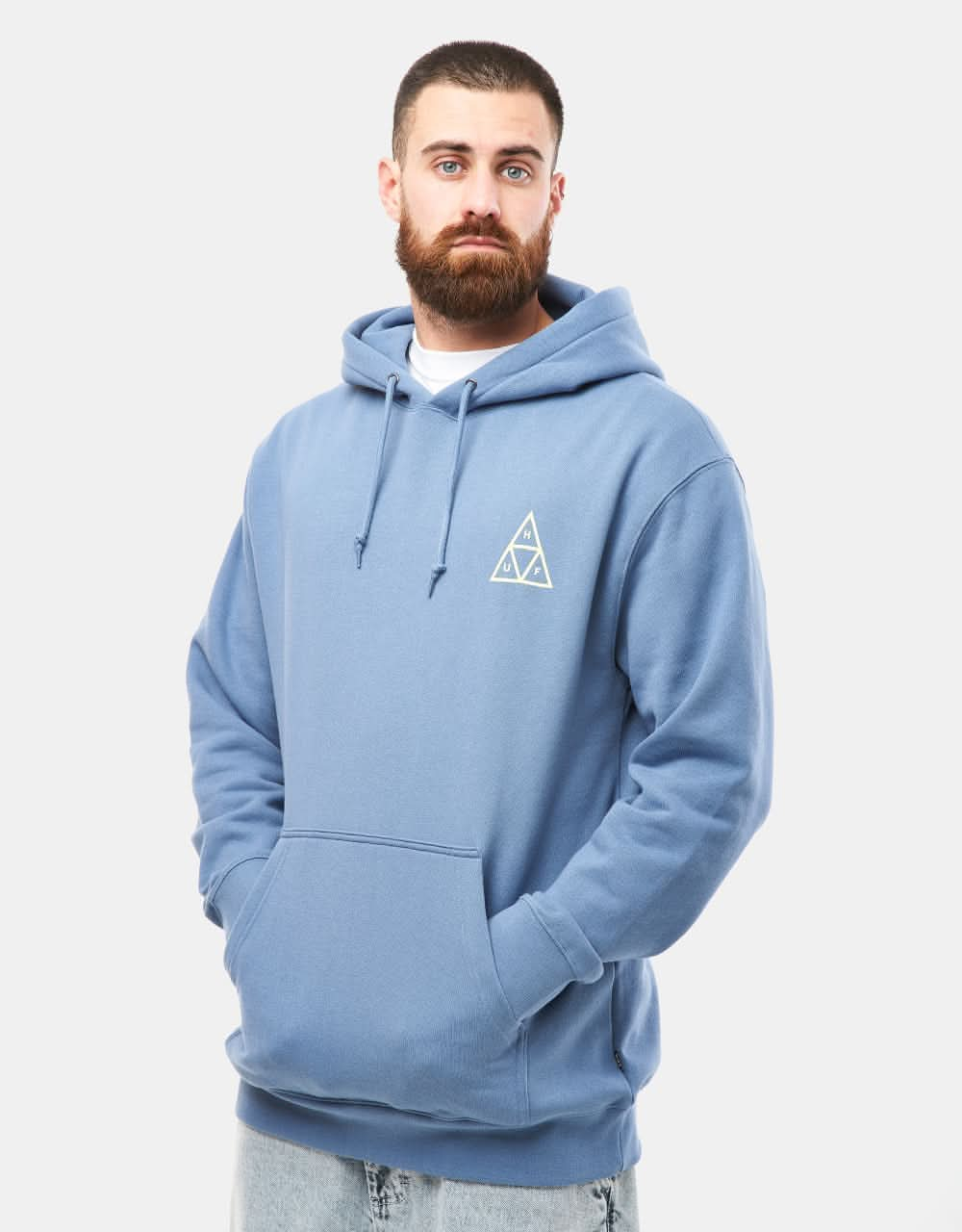 HUF Triple Triangle Pullover Hoodie - Slate Blue