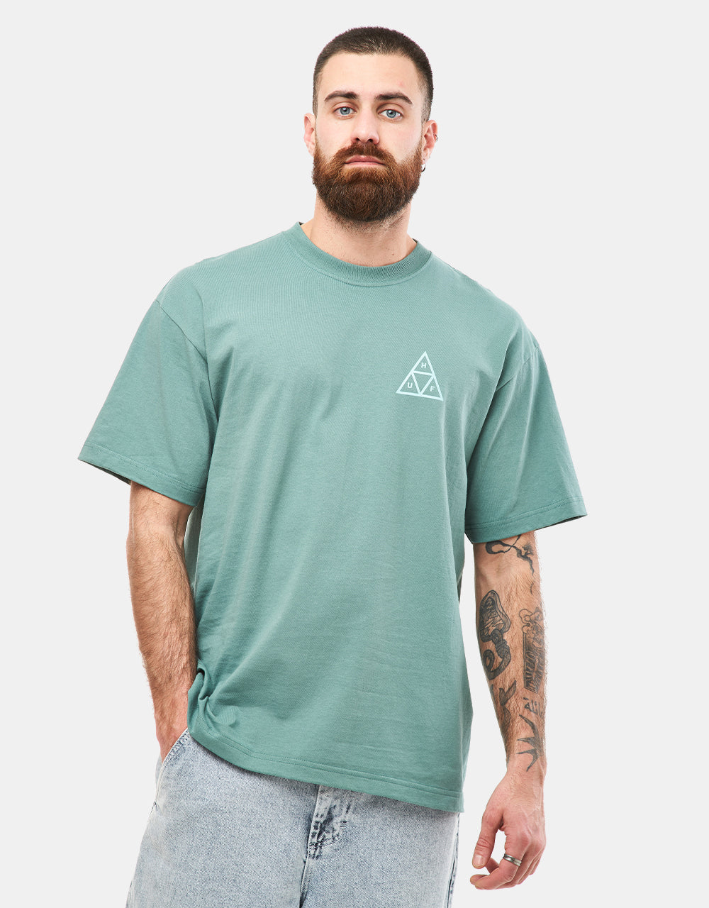 HUF Triple Triangle T-Shirt - Military Green