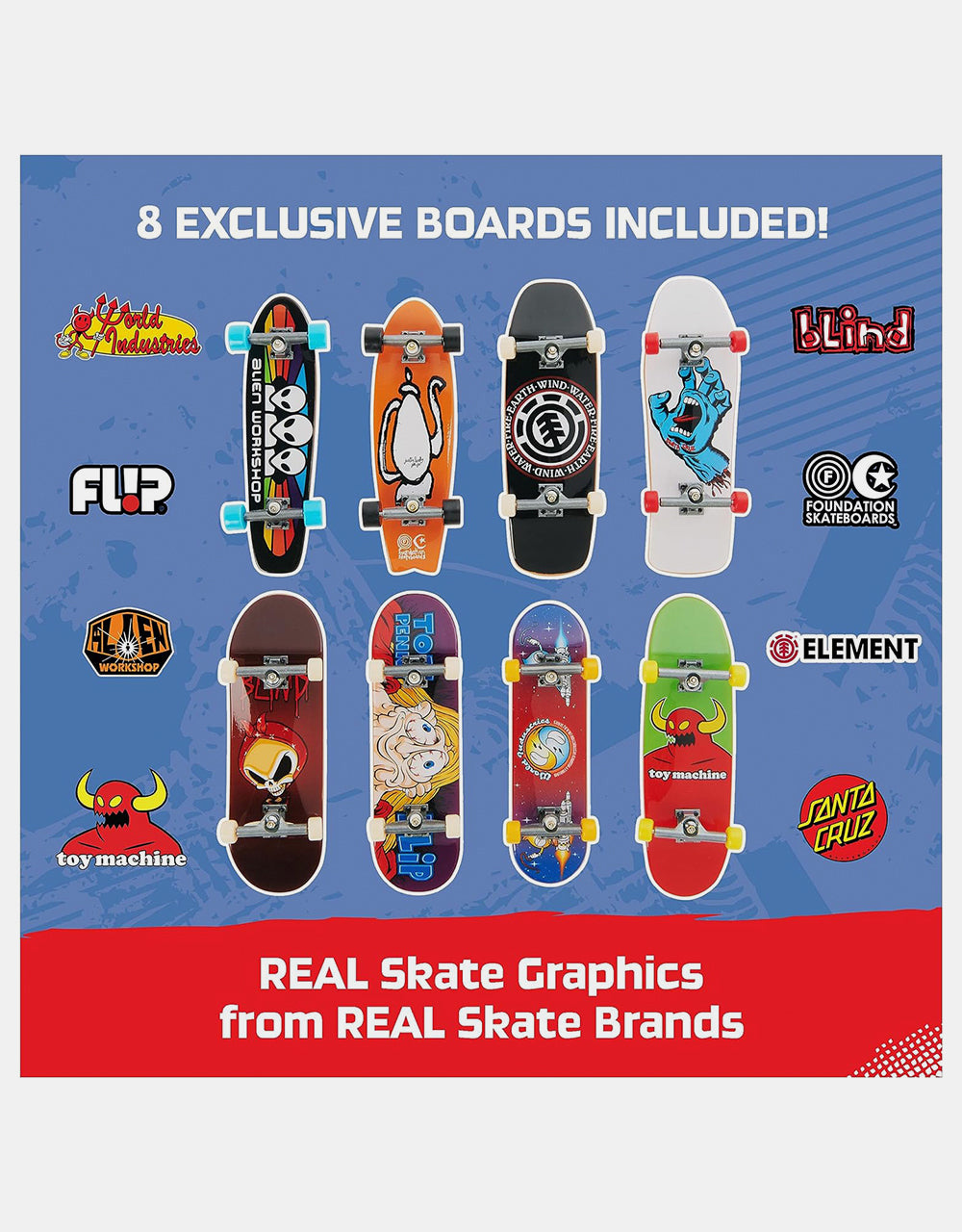 Tech Deck 25th Anniversary Fingerboards 8-Pack