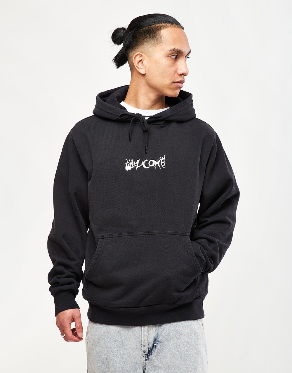 Welcome Light and Easy Pigment-Dyed Pullover Hoodie - Black