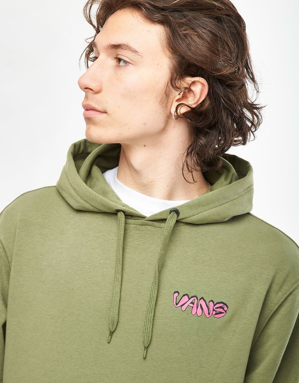 Vans Fiery Friend Pullover Hoodie - Olivine