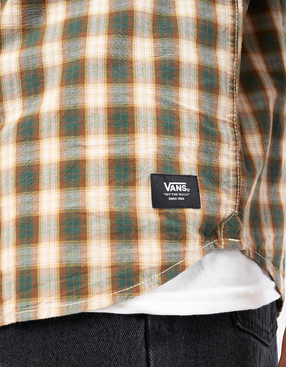 Vans Hadley S/S Shirt - Oatmeal/Bistro Green