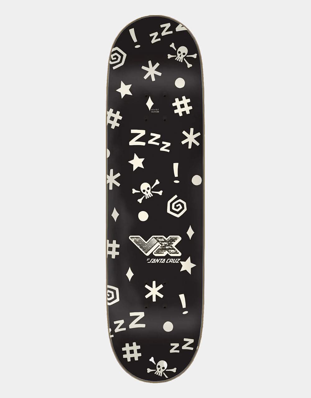 Santa Cruz Wooten Fever Dream VX Skateboard Deck 8.5"