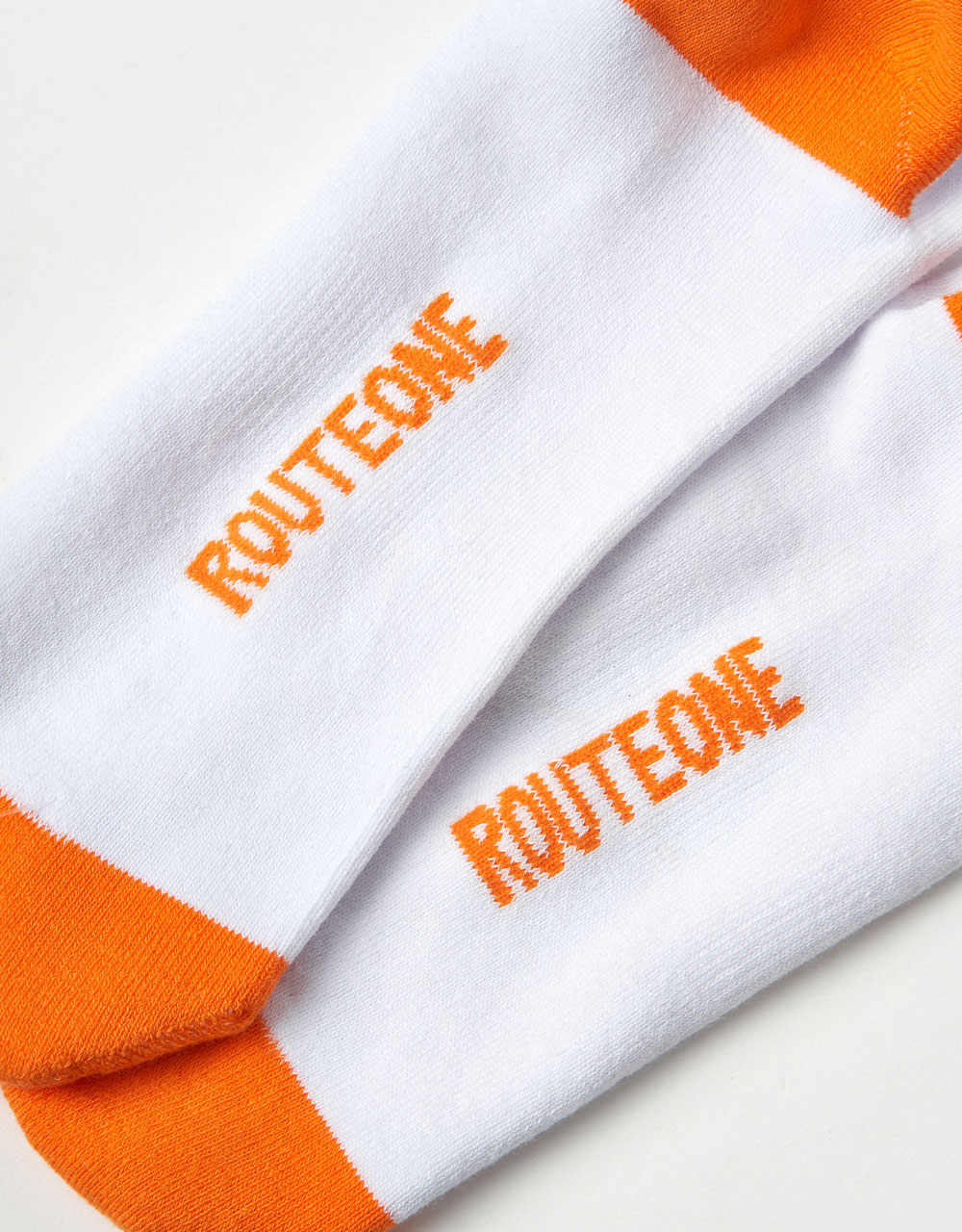 Route One Saturn Embroidered Crew Socks - White