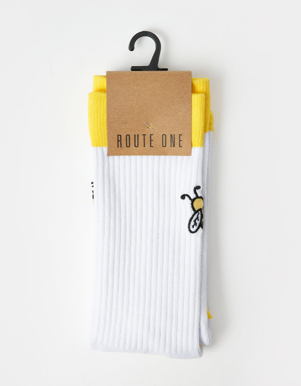 Route One Buzzed Crew Socks - White