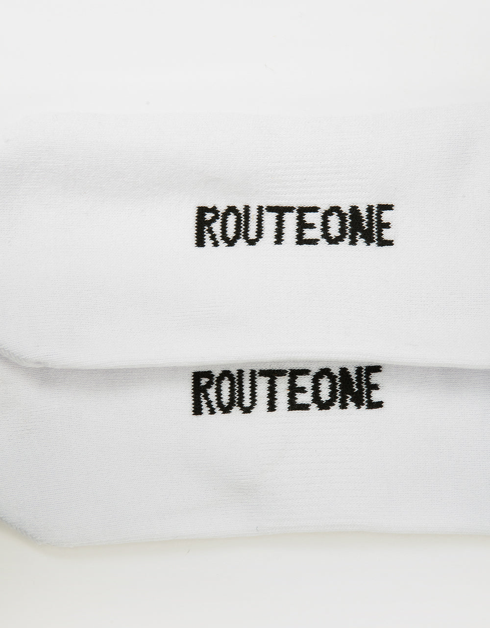 Route One R. Crew Socks - White