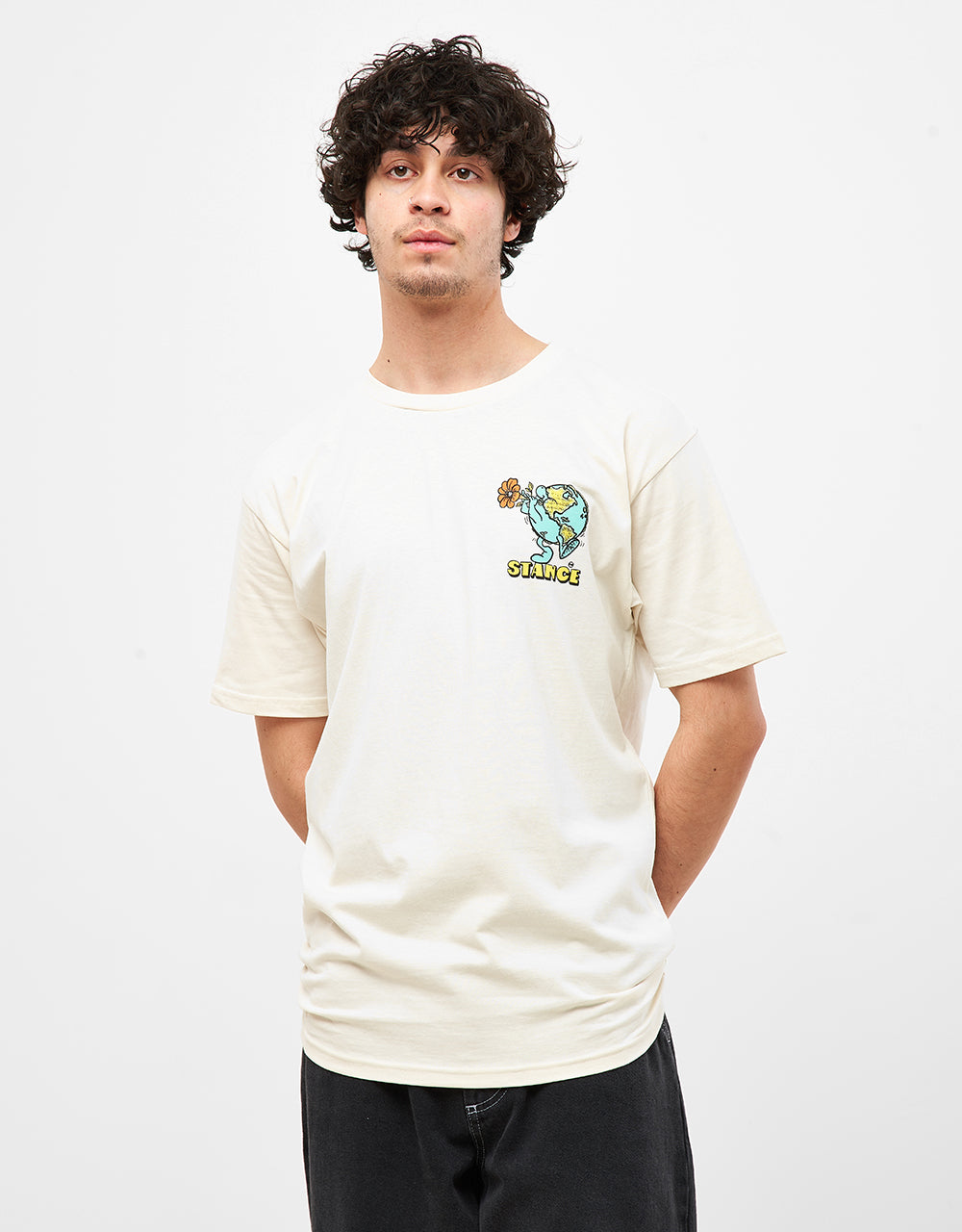 Stance Earth Jazz T-Shirt - Vintage White
