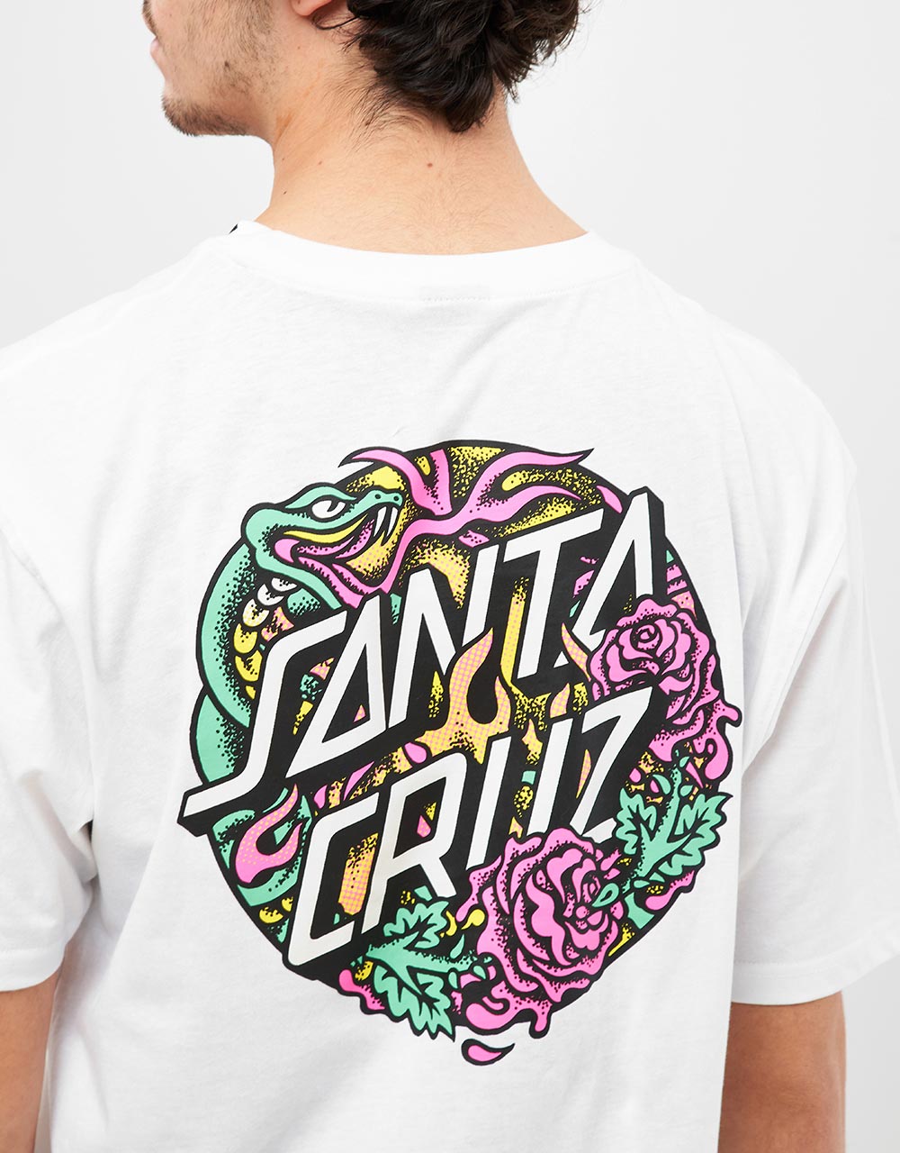 Santa Cruz Dressen Rose Crew Two UK EXCLUSIVE T- Shirt - White