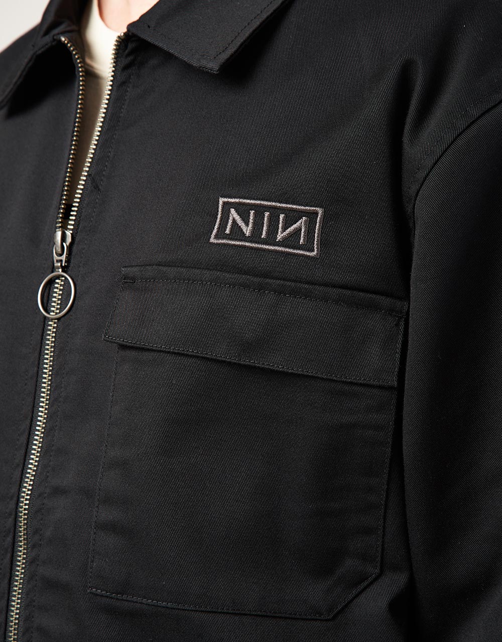 Welcome x Nine Inch Nails Ruiner L/S Work Shirt - Black