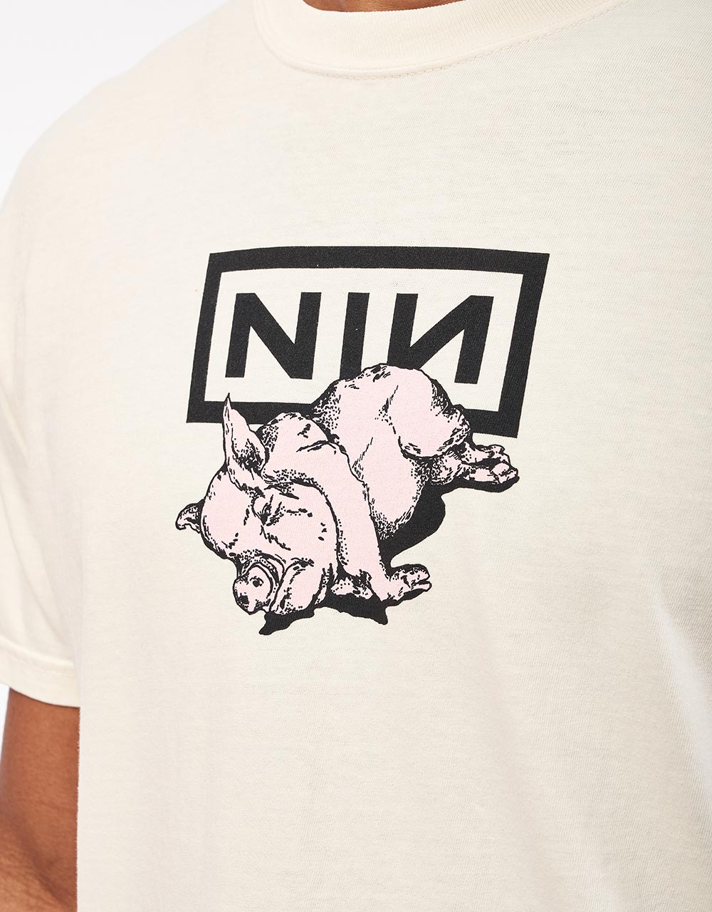 Welcome x Nine Inch Nails Piggy T-Shirt - Bone