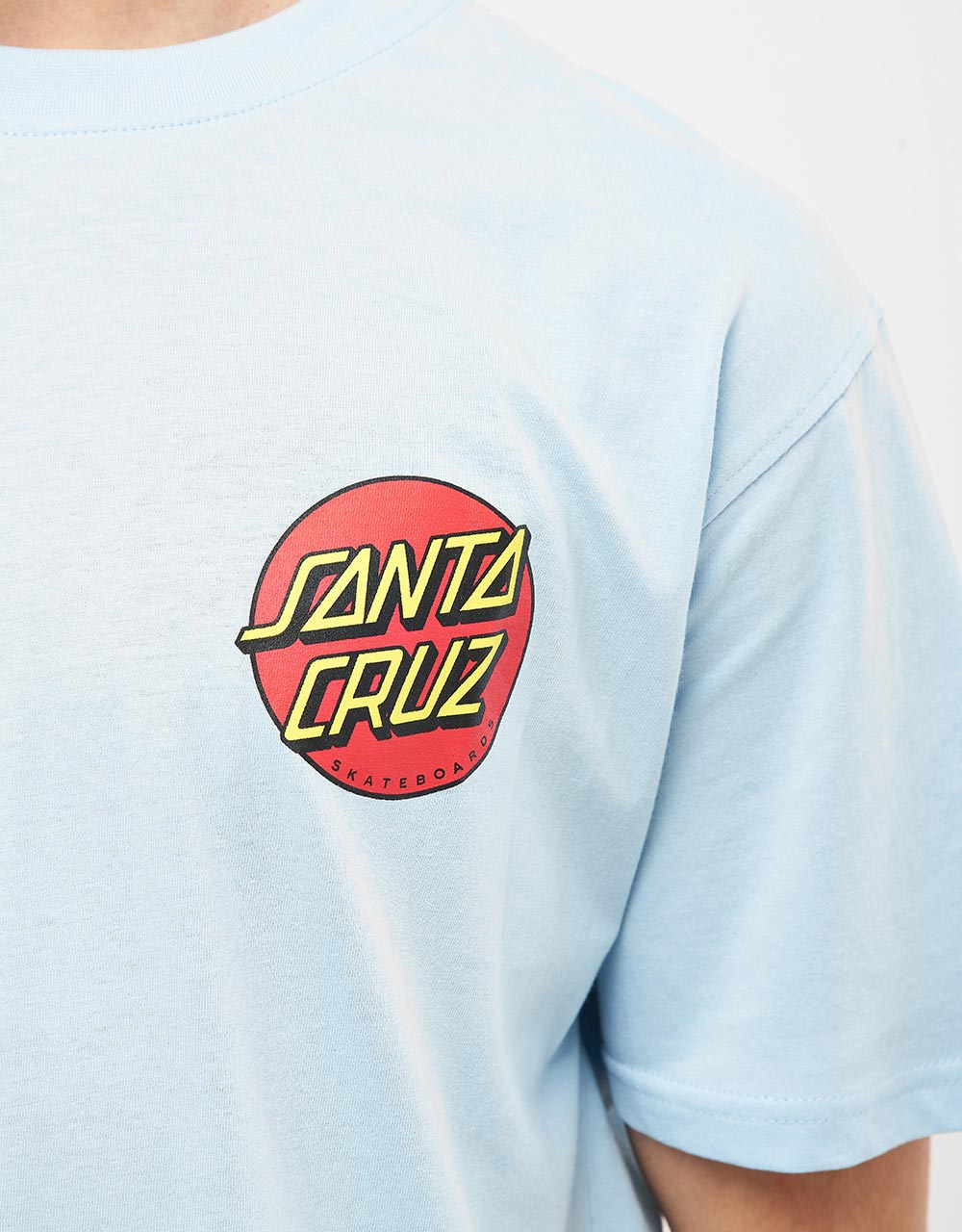 Santa Cruz Classic Dot Chest T-Shirt - Sky Blue