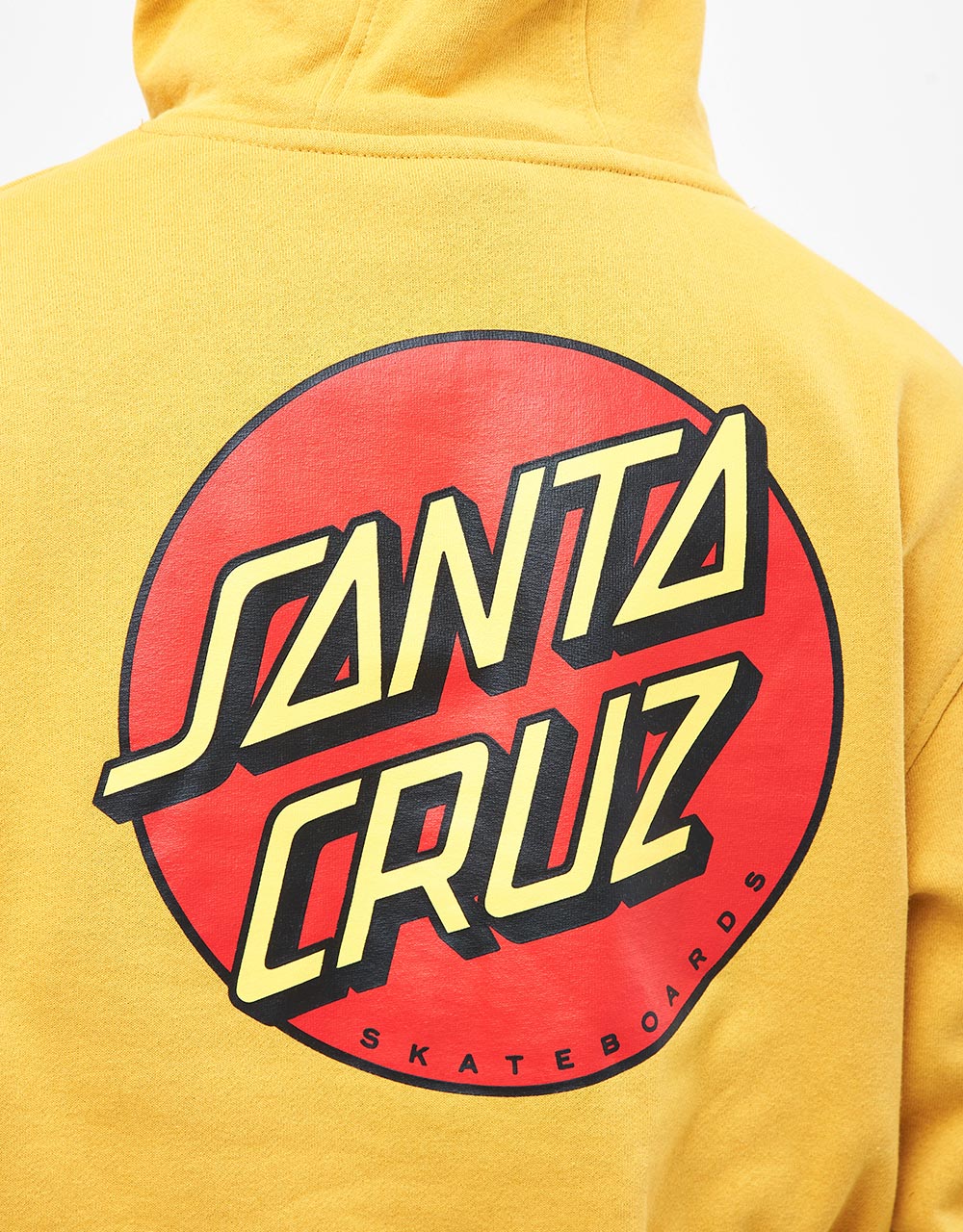 Santa Cruz Classic Dot Chest Pullover Hoodie - Old Gold