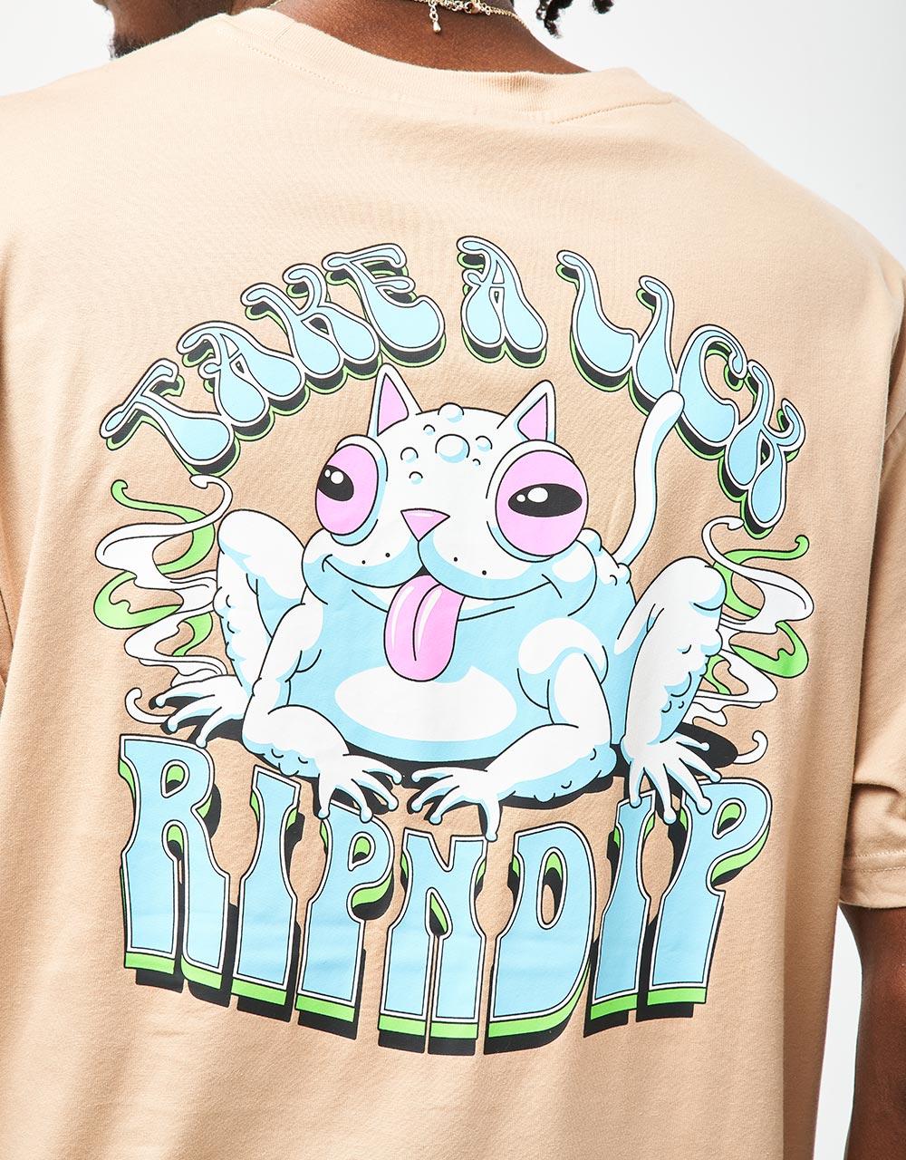 RIPNDIP Take A Lick T-Shirt - Almond