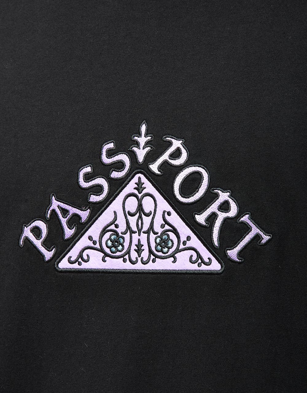 Pass Port Manuscript T-Shirt - Black