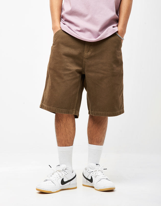 Pass Port Workers Club Denim Short - Washed Brown