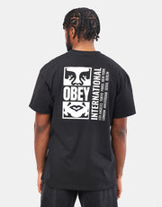 Obey Icon Split T-Shirt - Black