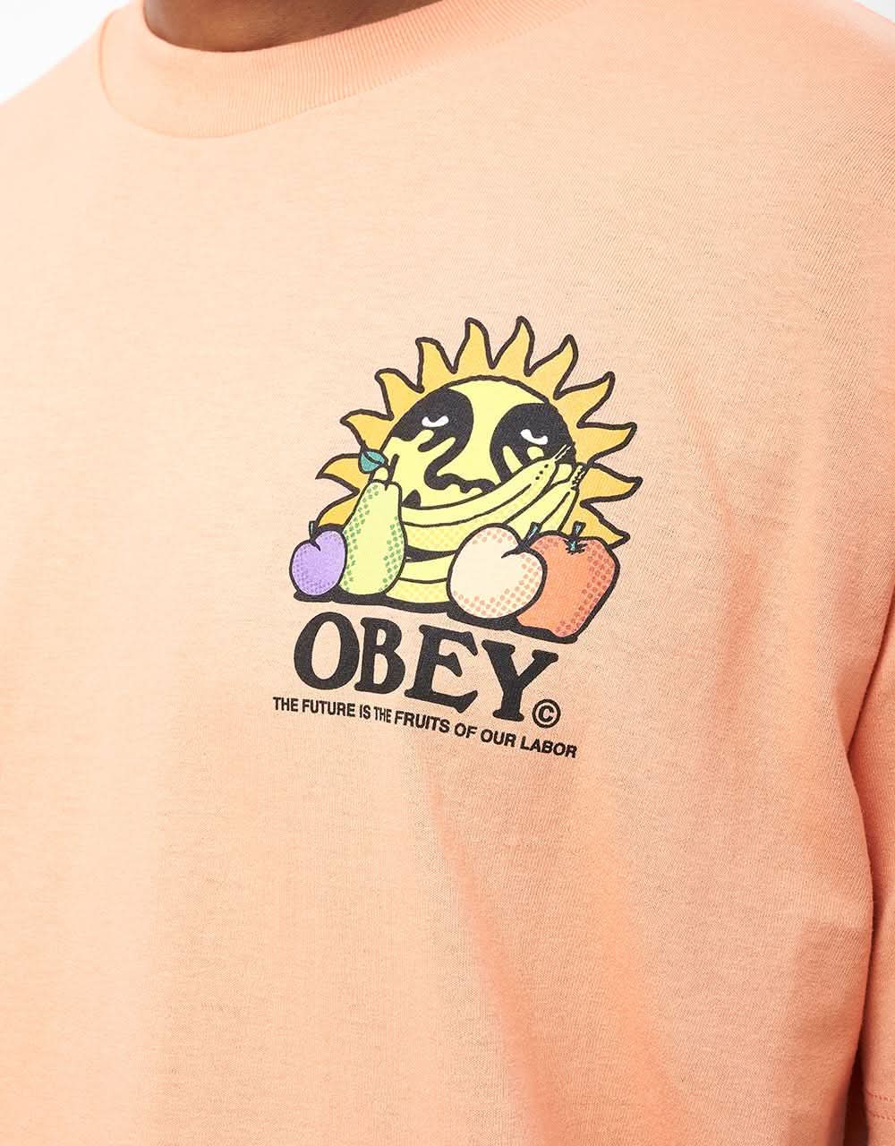 Obey The Future Is The Fruits Of Our Labor T-Shirt - Citrus