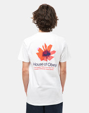 Obey House Of Floral T-Shirt - White