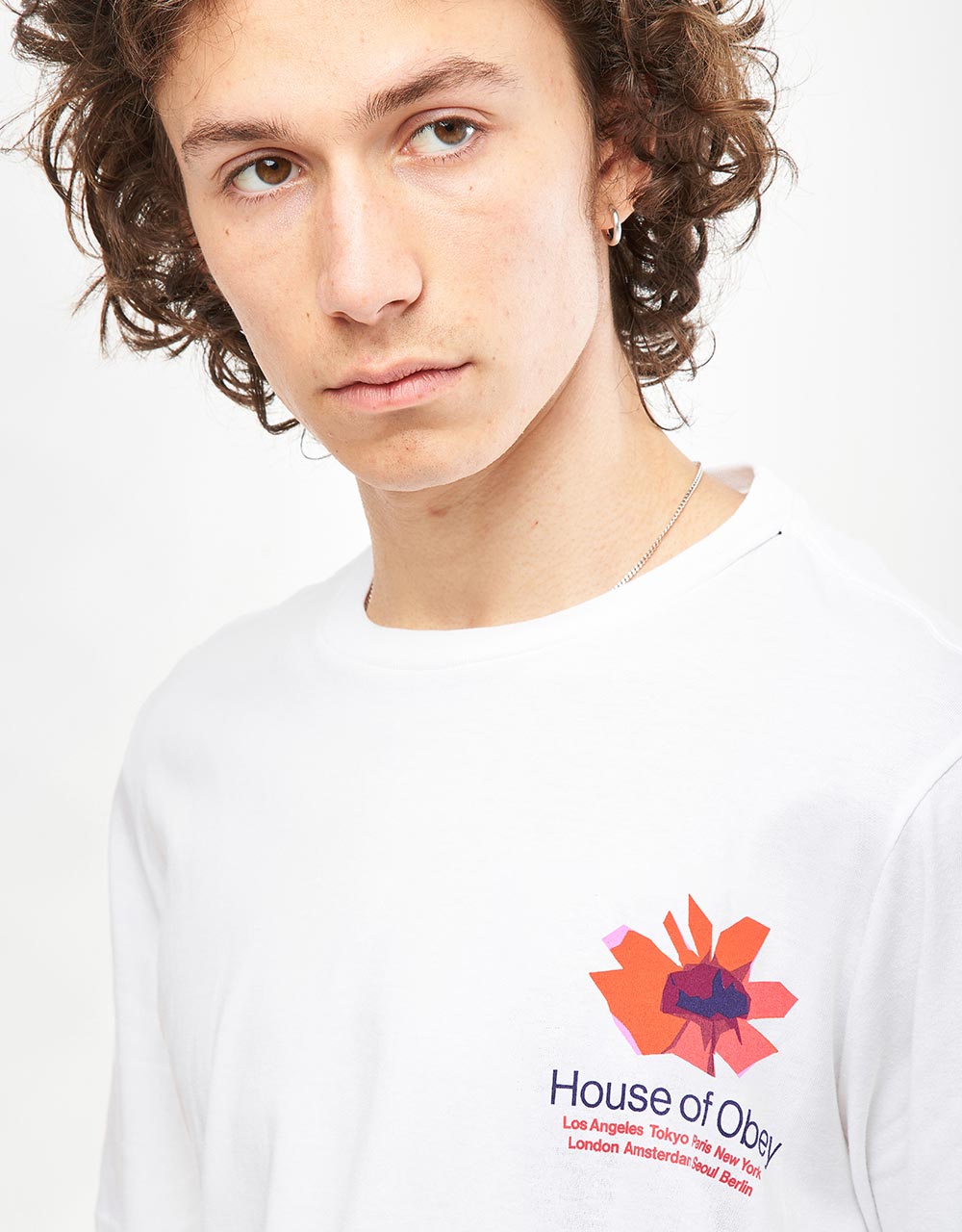 Obey House Of Floral T-Shirt - White