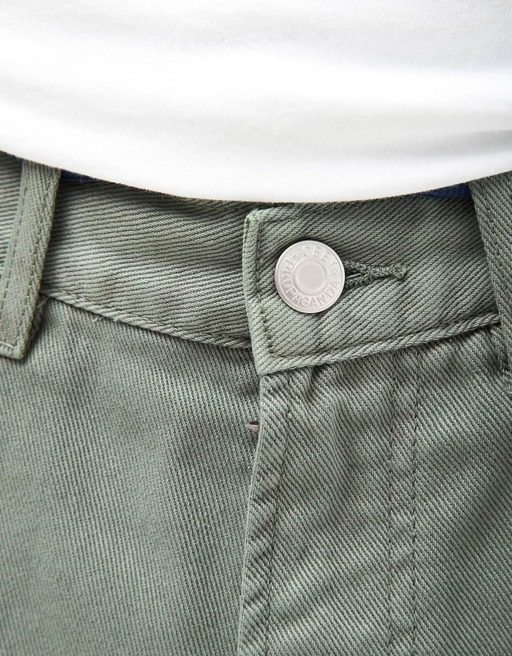 Obey Bigwig Baggy Denim Shorts - Laurel Wreath