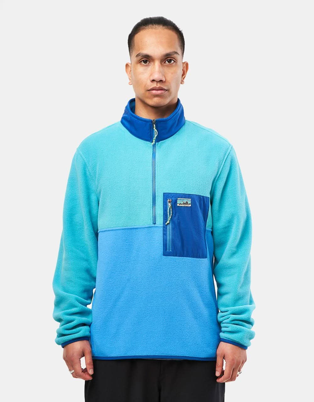 Patagonia Microdini 1/2 Zip Pullover Fleece - Vessel Blue – Route One