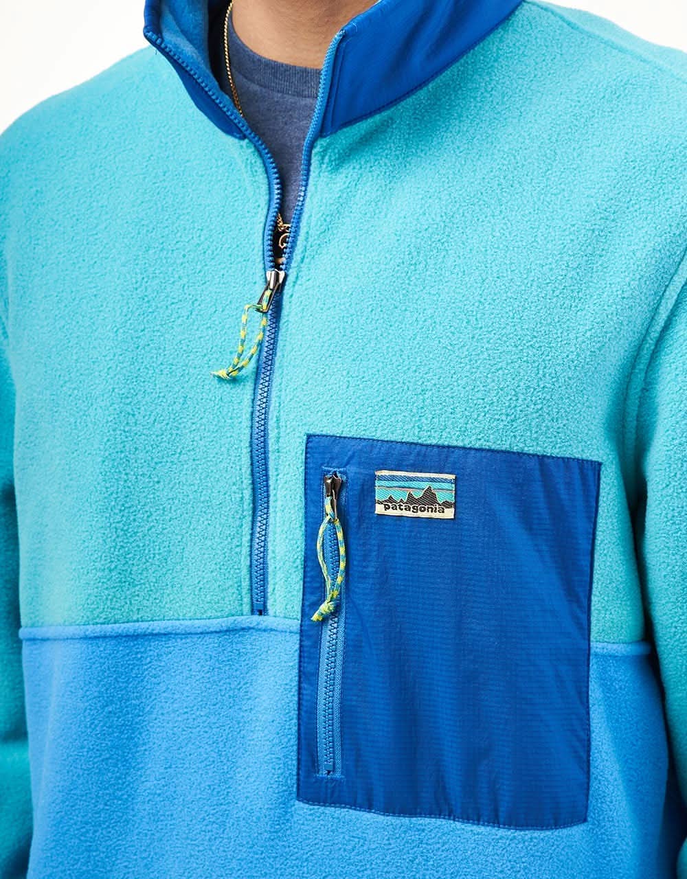 Patagonia Microdini 1/2 Zip Pullover Fleece - Vessel Blue – Route One
