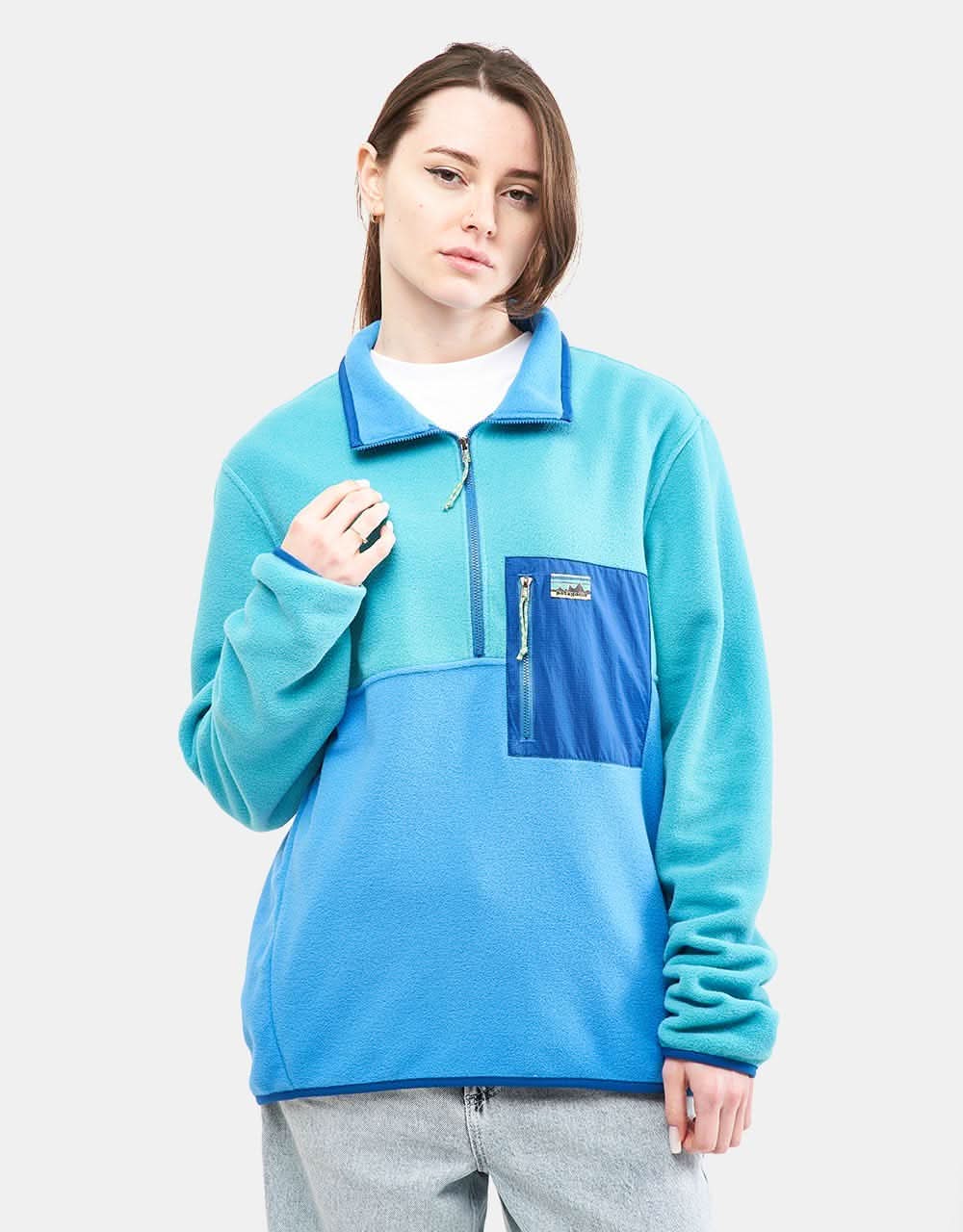 Patagonia Microdini 1/2 Zip Pullover Fleece - Vessel Blue – Route One