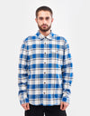 Patagonia Lightweight L/S Fjord Flannel Shirt - Captain: Endless Blue