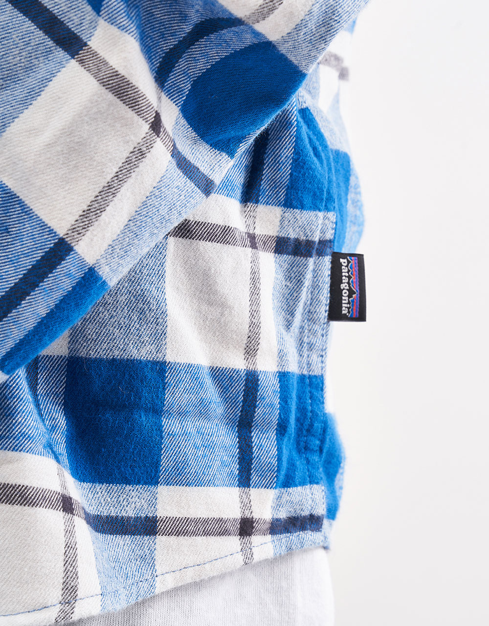 Patagonia Lightweight L/S Fjord Flannel Shirt - Captain: Endless Blue