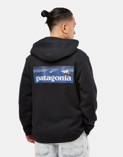 Patagonia Boardshort Logo Uprisal Pullover Hoodie - Ink Black