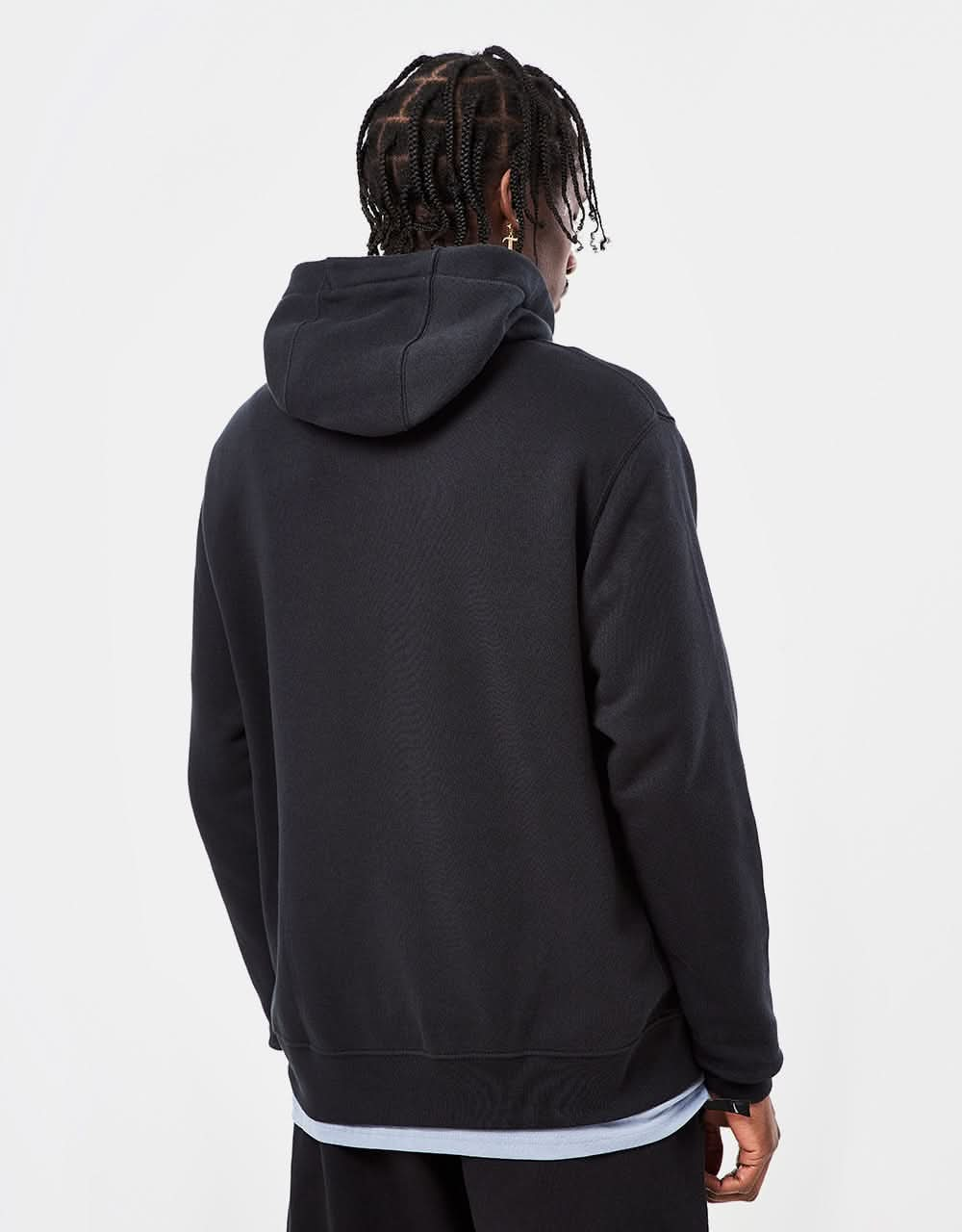 Nike Club Zip Hoodie - Black/Black/White