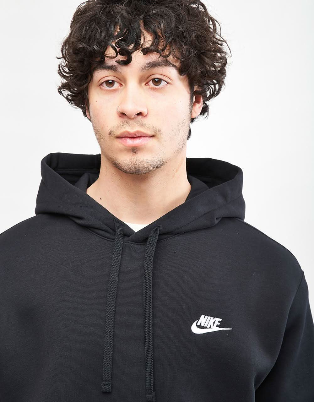 Nike Club Pullover Hoodie - Black/White