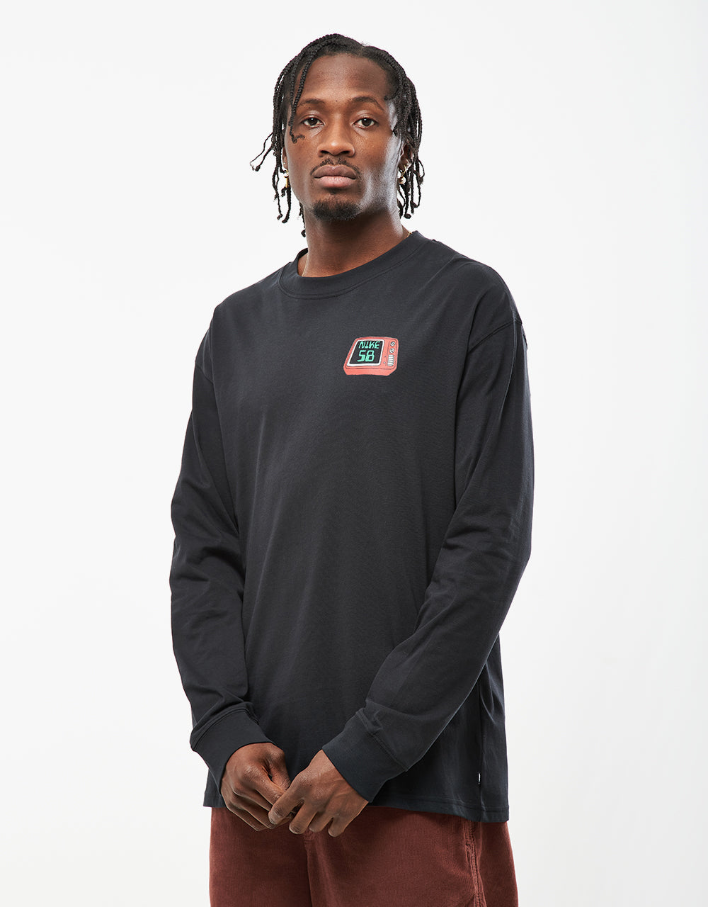 Nike SB Brainwash L/S T-Shirt - Black