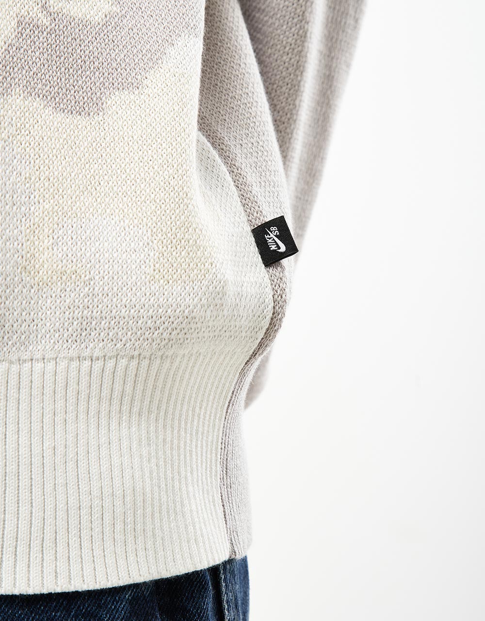 Nike SB Veikos Knitted Sweater - Light Iron Ore