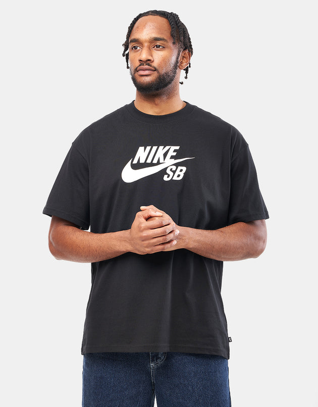Nike SB Central Logo T-Shirt - Black/White