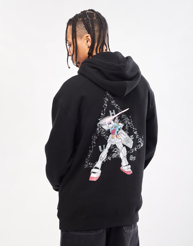 HUF x Mobile Suit Gundam Triple Triangle EXCLUSIVE Pullover Hoodie - Black