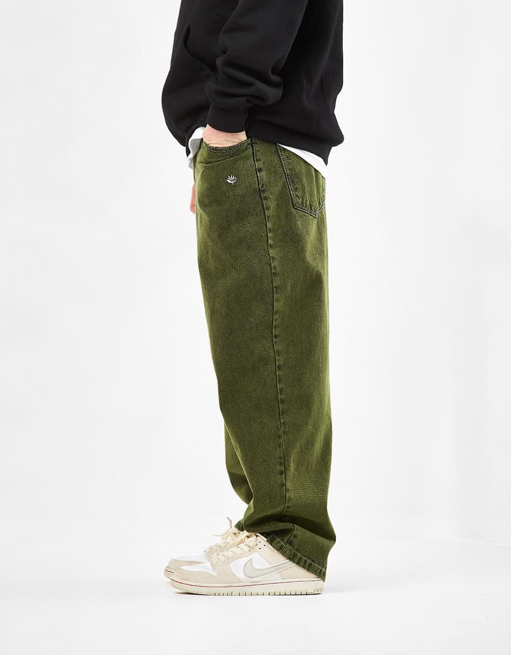 Magenta OG Stitch Denim Pant - Green Denim – Route One
