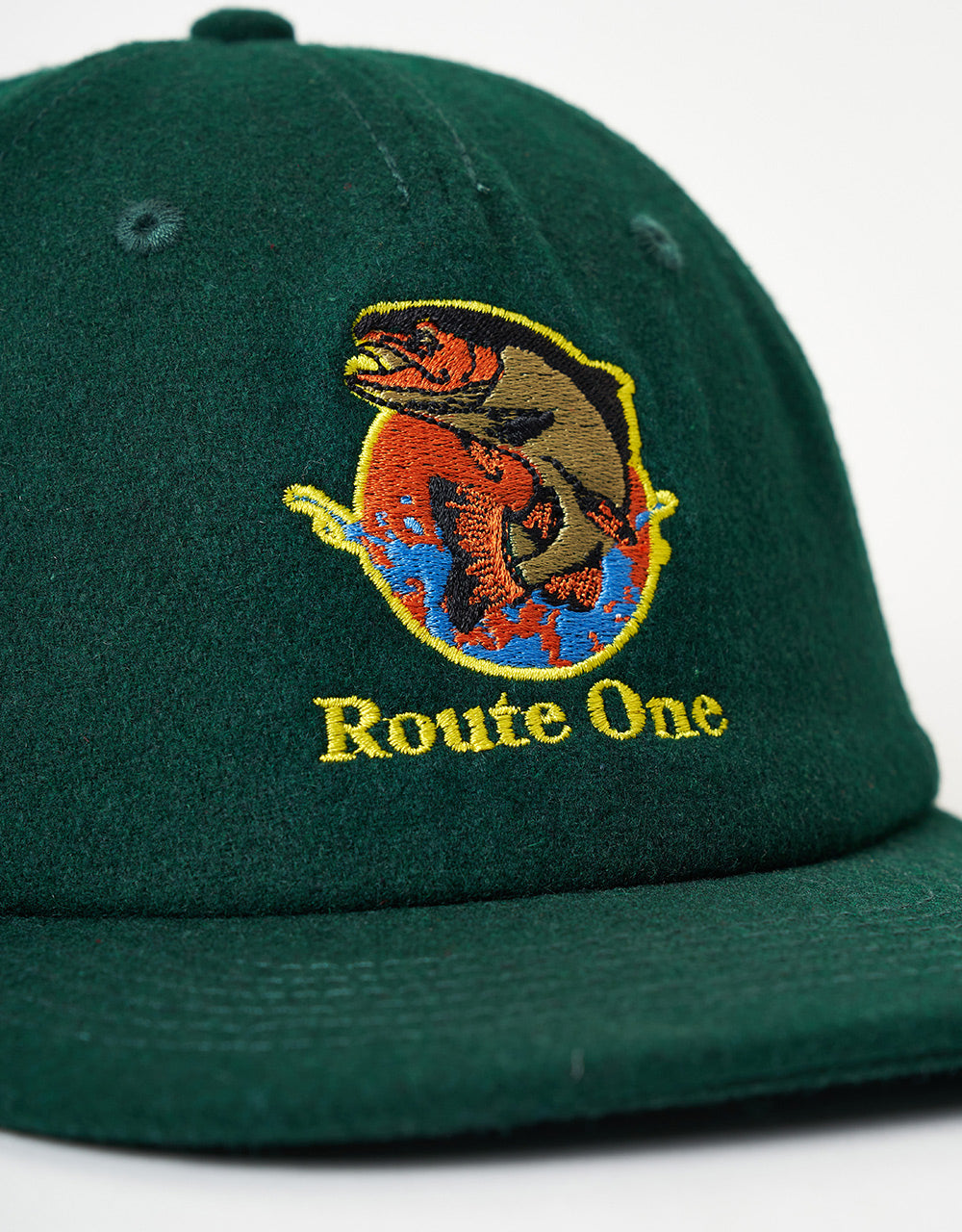 Route One Fresh Catch Melton Cap-Forest Green